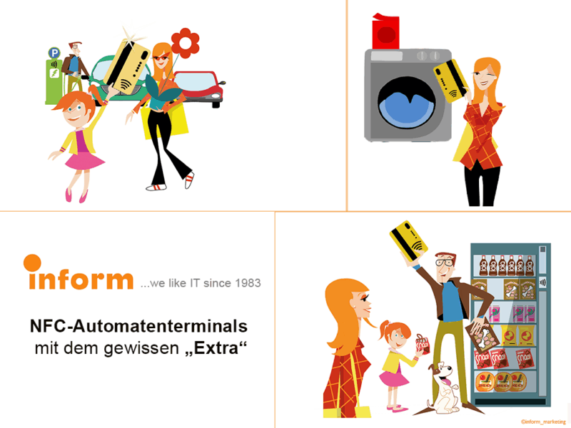 NFC-Automatenterminal Illustration