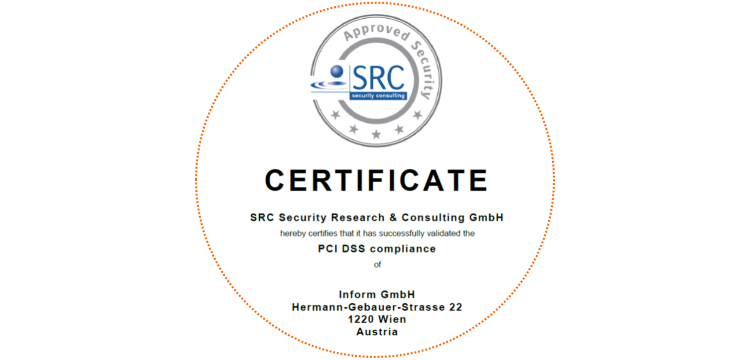 Inform PCI certificate